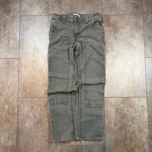 Y2K Dickies Moss Green Double Knee Carpenter Pants